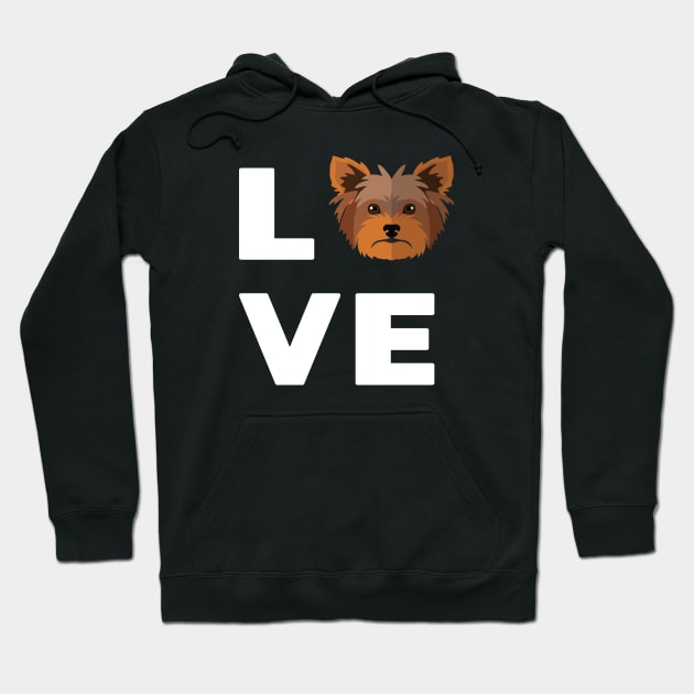 Yorkie love Dog gift Hoodie by ARBEEN Art